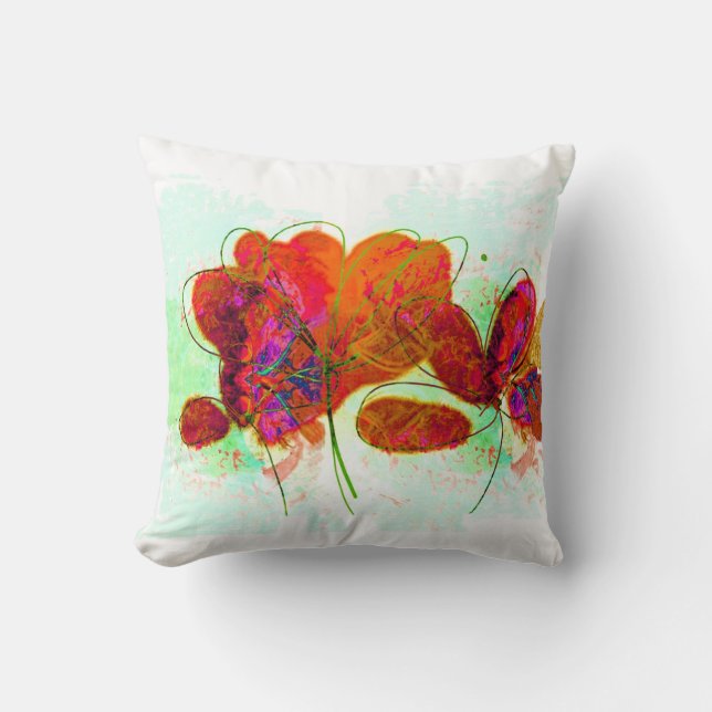 coussin de fleurs abstraites (Recto)