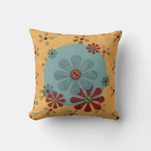 Coussin de fleurs de boutons