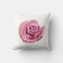 Coussin de fleurs de Rose d'aquarelle rose