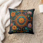 Coussin de fleurs mandala enchanté (Couverture)