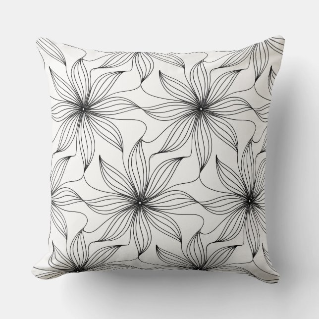 Coussin de fleurs personnalisé (Recto)
