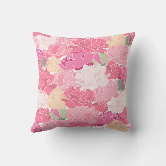 Coussin de fleurs roses (Verso)