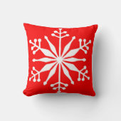 Coussin de flocon d'hiver pour le Festive Home. (Recto)