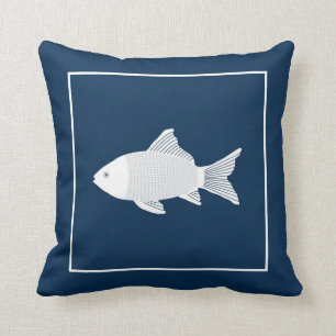 coussin de fond avec poisson décoratif