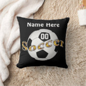 Coussin de football avec votre nom, NUMÉRO, COULEU (Couverture)