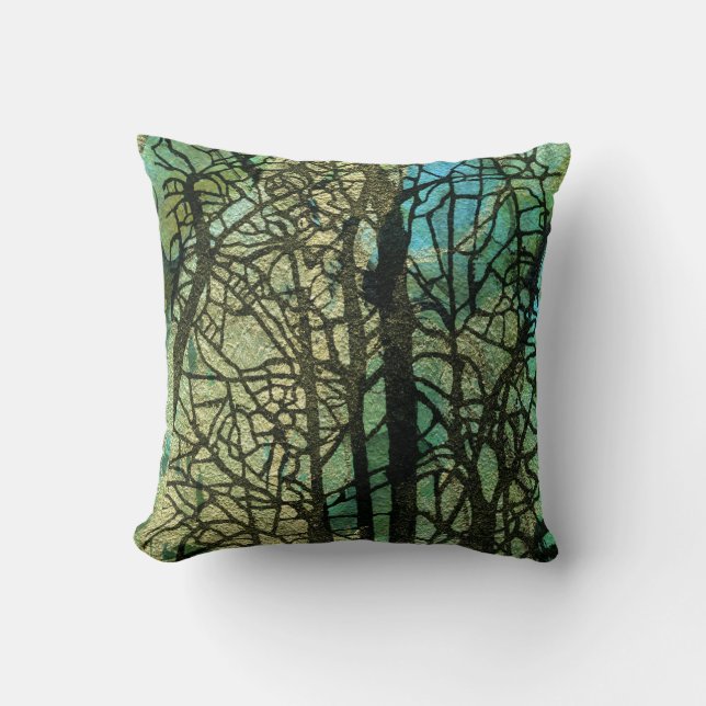 Coussin de forêt d'Ann Haaland (Recto)