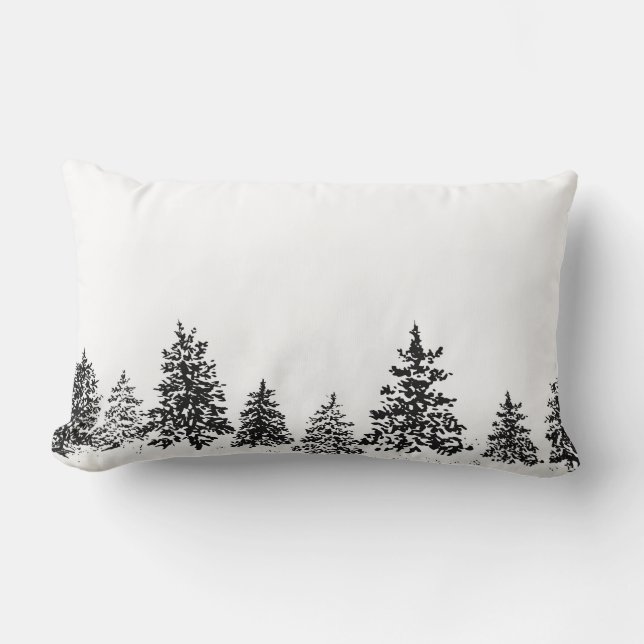 Coussin de forêt d'hiver (Recto)