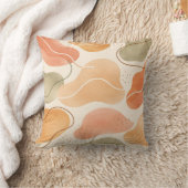 Coussin de forme organique abstraite boho - Terre  (Couverture)