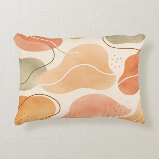 Coussin de forme organique abstraite Boho - Terrie (Devant)
