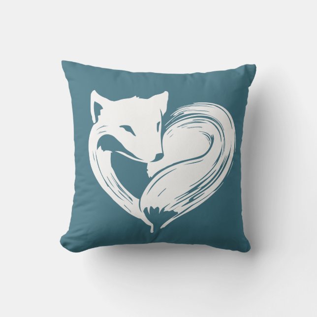 Coussin de Fox - renards d'amour (Recto)