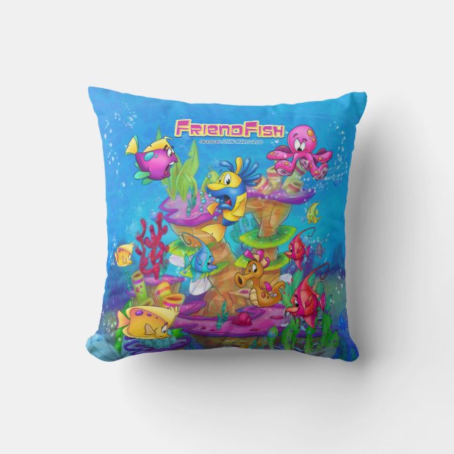 Coussin de FriendFish d'amusement (Recto)