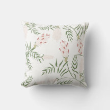 Coussin de gamme d'impression botanique harmonieux
