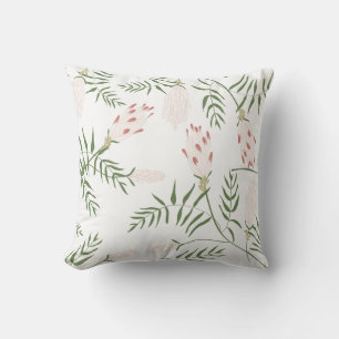 Coussin de gamme d'impression botanique harmonieux