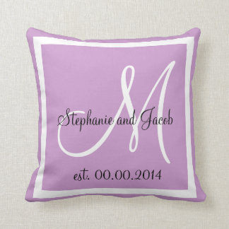Coussin de garde de Mariage de Lavender doux et vi
