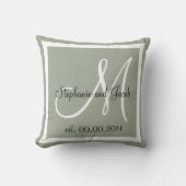 Coussin de garde de Mariage gris clair (Recto)