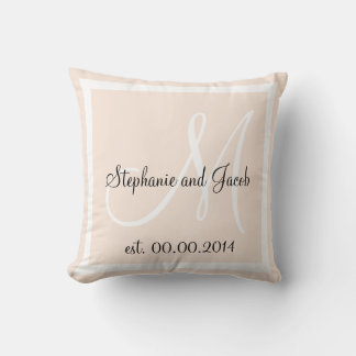 Coussin de garde du Mariage rose pâle Rose