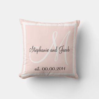 Coussin de garde du Mariage rose pâle Rose