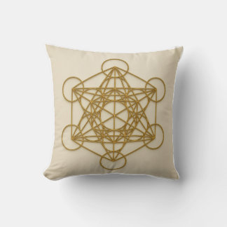 Coussin de géométrie sacrée du cube de Metatron