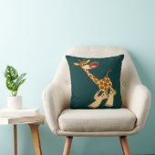 Coussin de Giraffe Ambling Cartoon (Chaise)