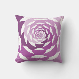 Coussin de gradage rose fleur spirale