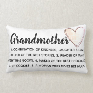 coussin de grand-mère personnalisé