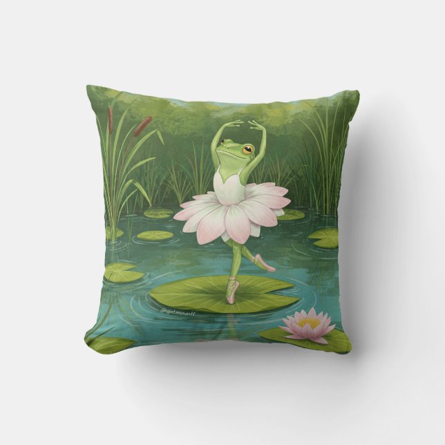Coussin de grenouille Ballerina (Recto)