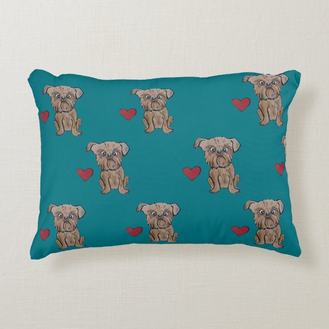 Coussin de griffon de Bruxelles (Devant)