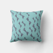 Coussin de gris bleu de Stegosaurus de dinosaure (Verso)