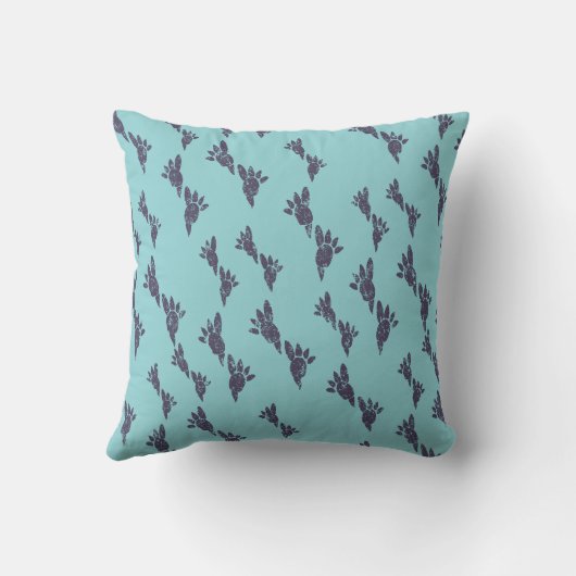 Coussin de gris bleu de Stegosaurus de dinosaure (Verso)