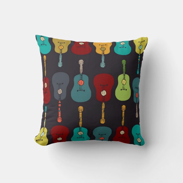 Coussin de guitares de mod (Recto)