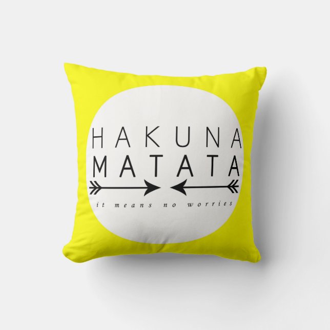 Coussin de Hakuna Matata (Recto)