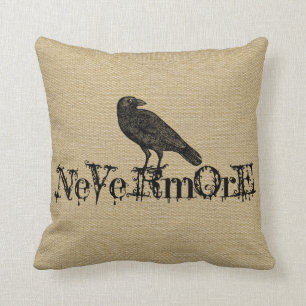 Coussin de Halloween de regard de toile de jute