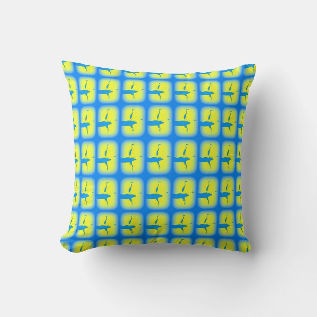 coussin de héron bleu (Recto)