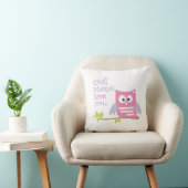 Coussin "de hibou amour toujours que vous" dentelez et (Chaise)
