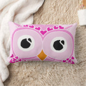 Coussin de hibou : Chouette à visage rose (Couverture)