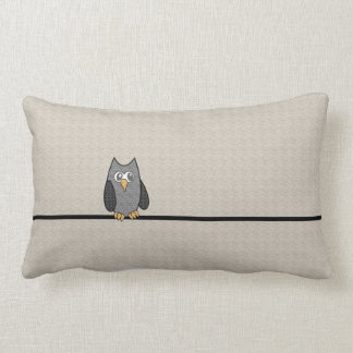 Coussin de hibou de patchwork