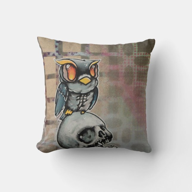 Coussin de hibou de zombi (Recto)