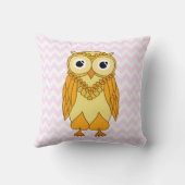 Coussin de hibou : Personnalité jaune (Verso)