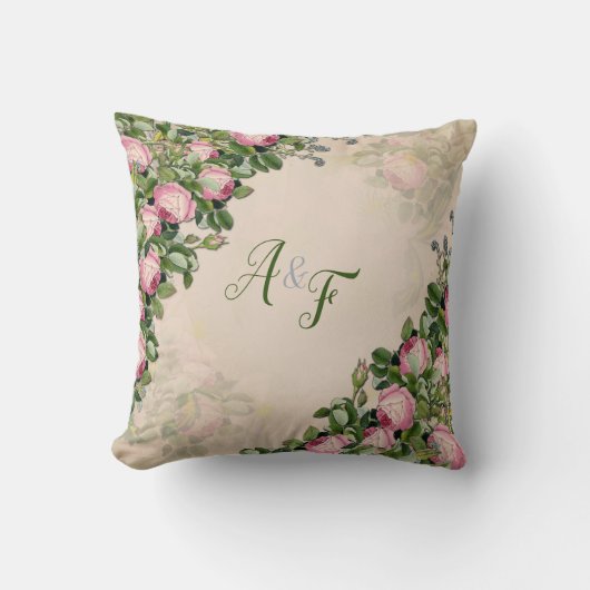 Coussin de jardin buisson victorien (Recto)