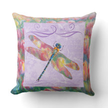 Coussin de jardin extérieur Pastel Tulips & Dragon