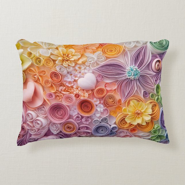 Coussin de jardin fleuri (Devant)