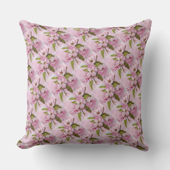 COUSSIN DE JARDIN FLEURS DE POMMIER ROSE PARFUMÉ (Recto)