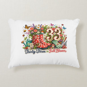 Coussin de jardinage pour 33e anniversaire pour am