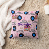 Coussin de jet, #2 Joyeux 2e anniversaire Rose (Couverture)