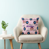 Coussin de jet, #2 Joyeux 2e anniversaire Rose (Chaise)