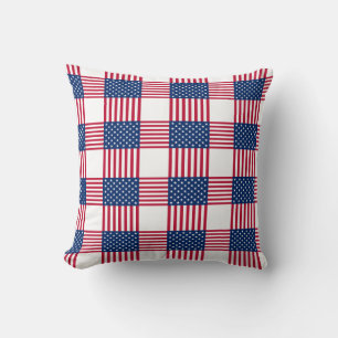 Coussin de jet à accent patriotique