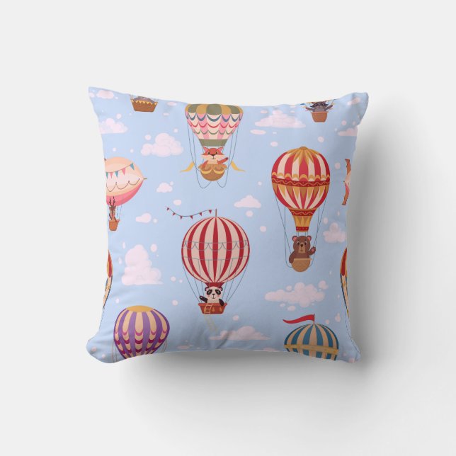 Coussin de jet à amis ballons (Recto)