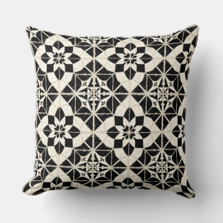 Coussin de jet à motif de carreau de carreau portu