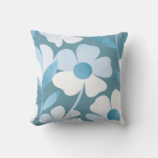 Coussin de jet à motif floral classique – Maison é