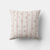 Coussin de jet à motif floral délicat (Verso)